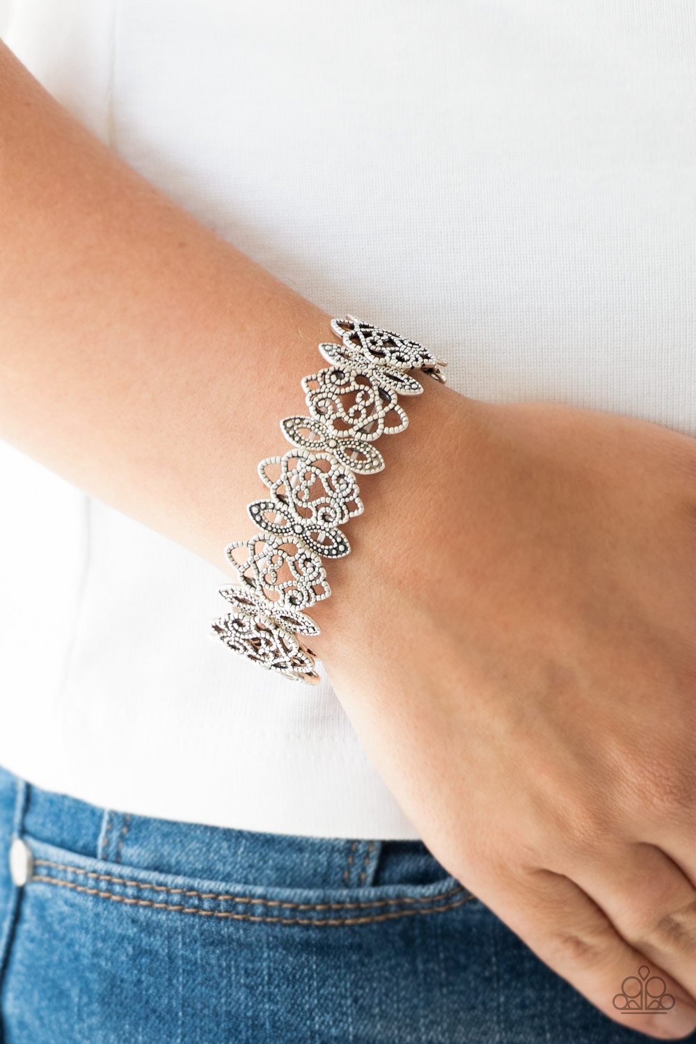 When Yin Met Yang - silver - Paparazzi bracelet