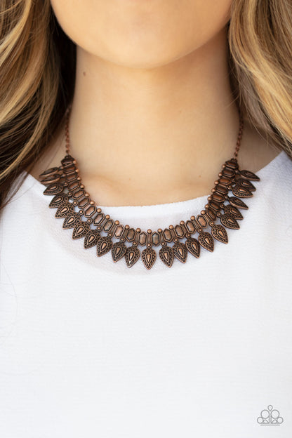 When the Hunter Becomes the Hunter - copper - Paparazzi necklace