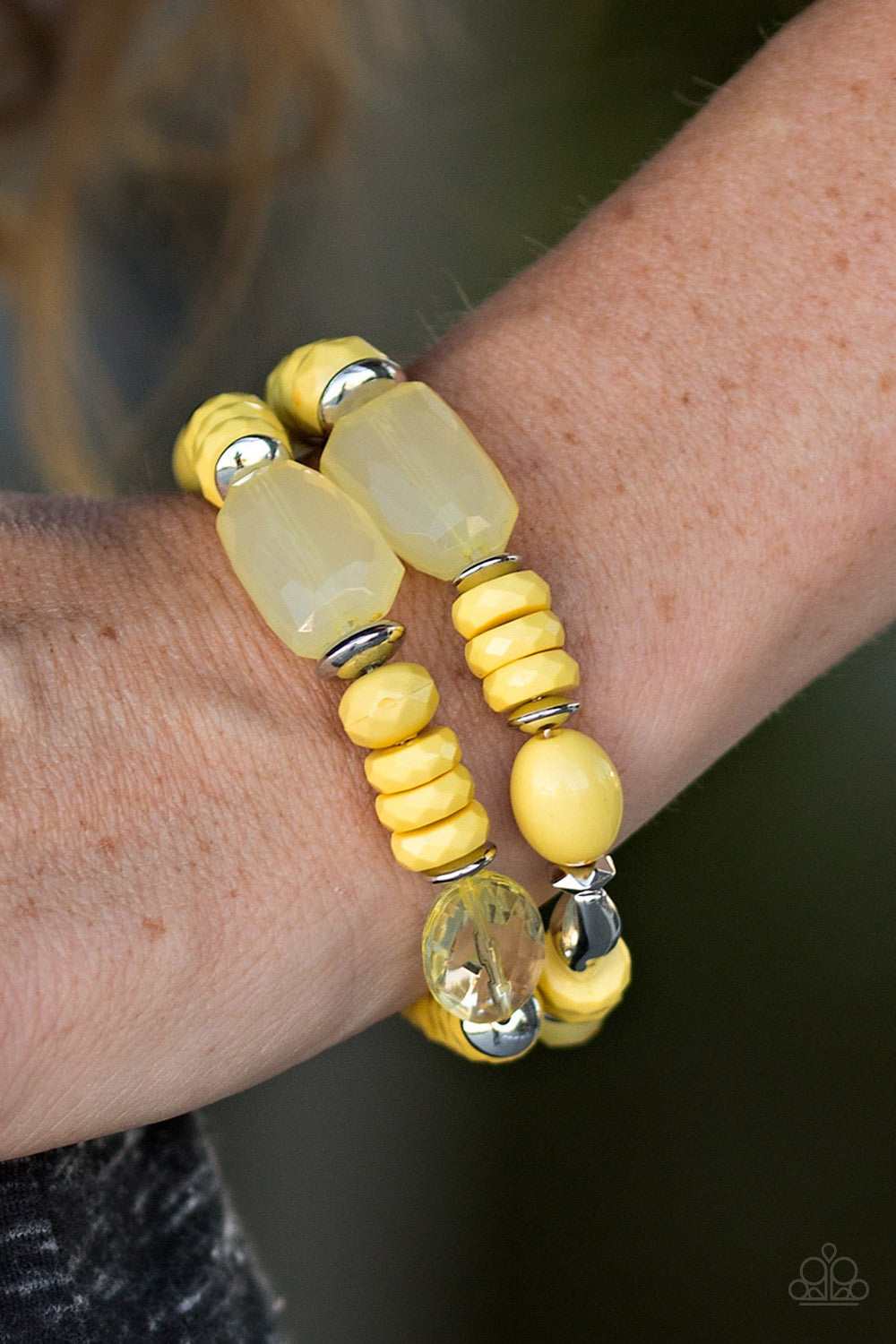 Where No Glam Has Gone Before - yellow - Paparazzi bracelet