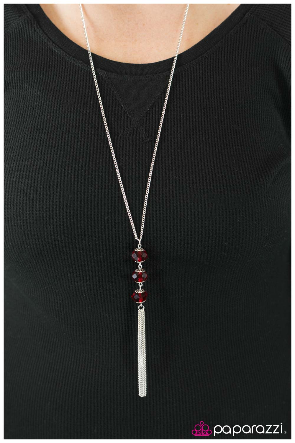Where theres Smoke, Theres Fire - Red - Paparazzi necklace