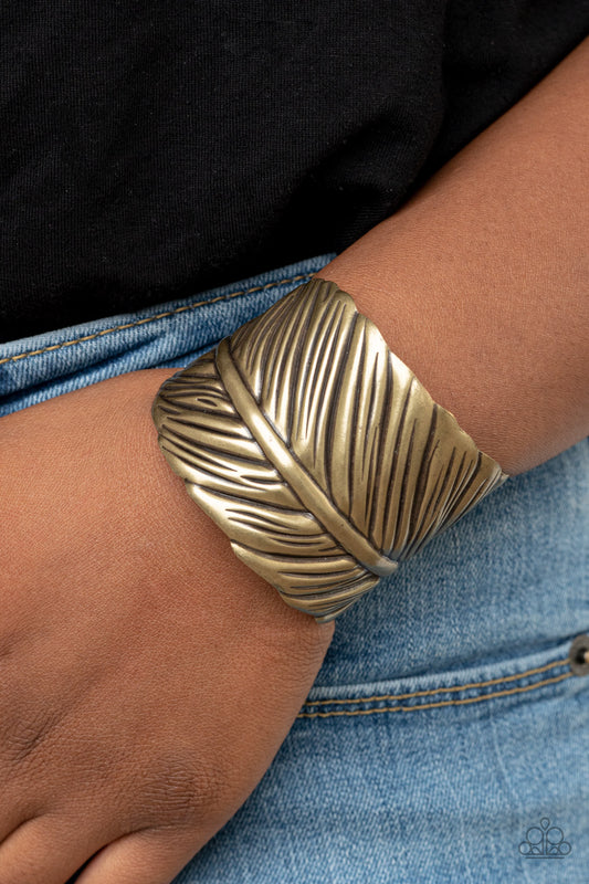 Where Theres a QUILL, Theres a Way - brass - Paparazzi bracelet