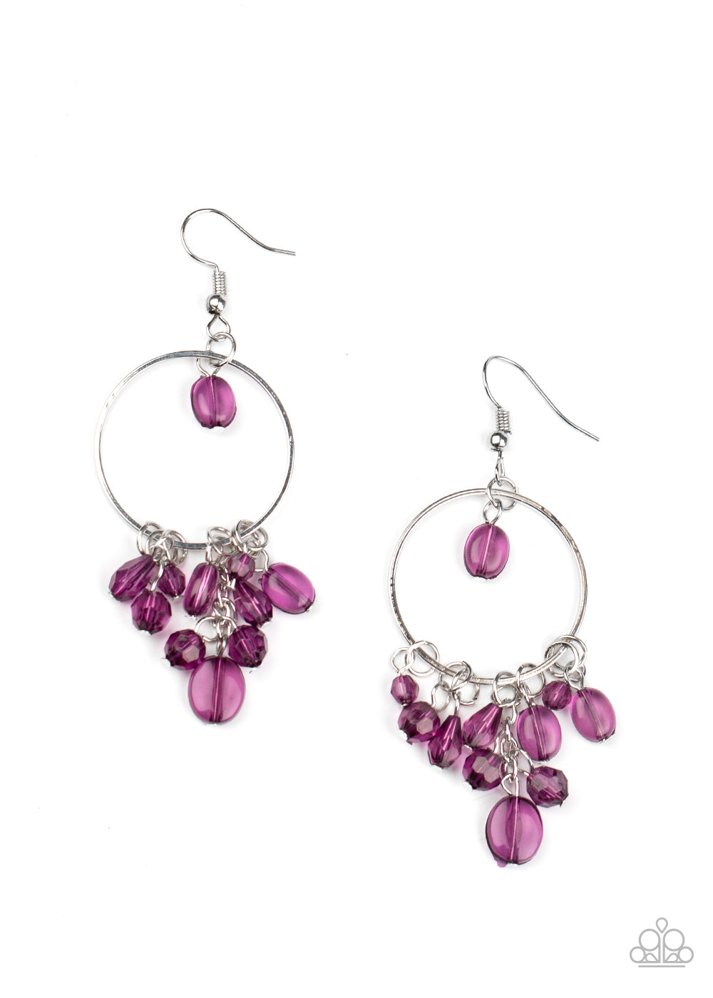 Where the Sky Touches the Sea - purple - Paparazzi earrings