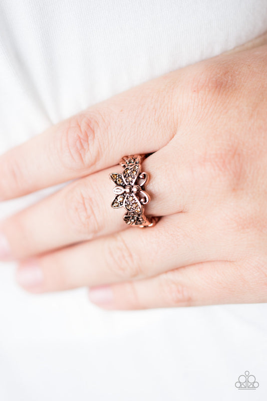 Whimsical Wonderland - copper - Paparazzi ring