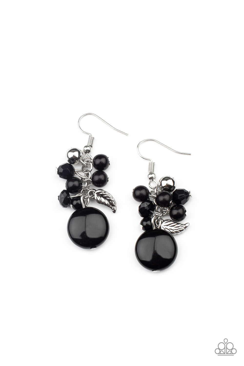 Whimsically Musical - black - Paparazzi earrings