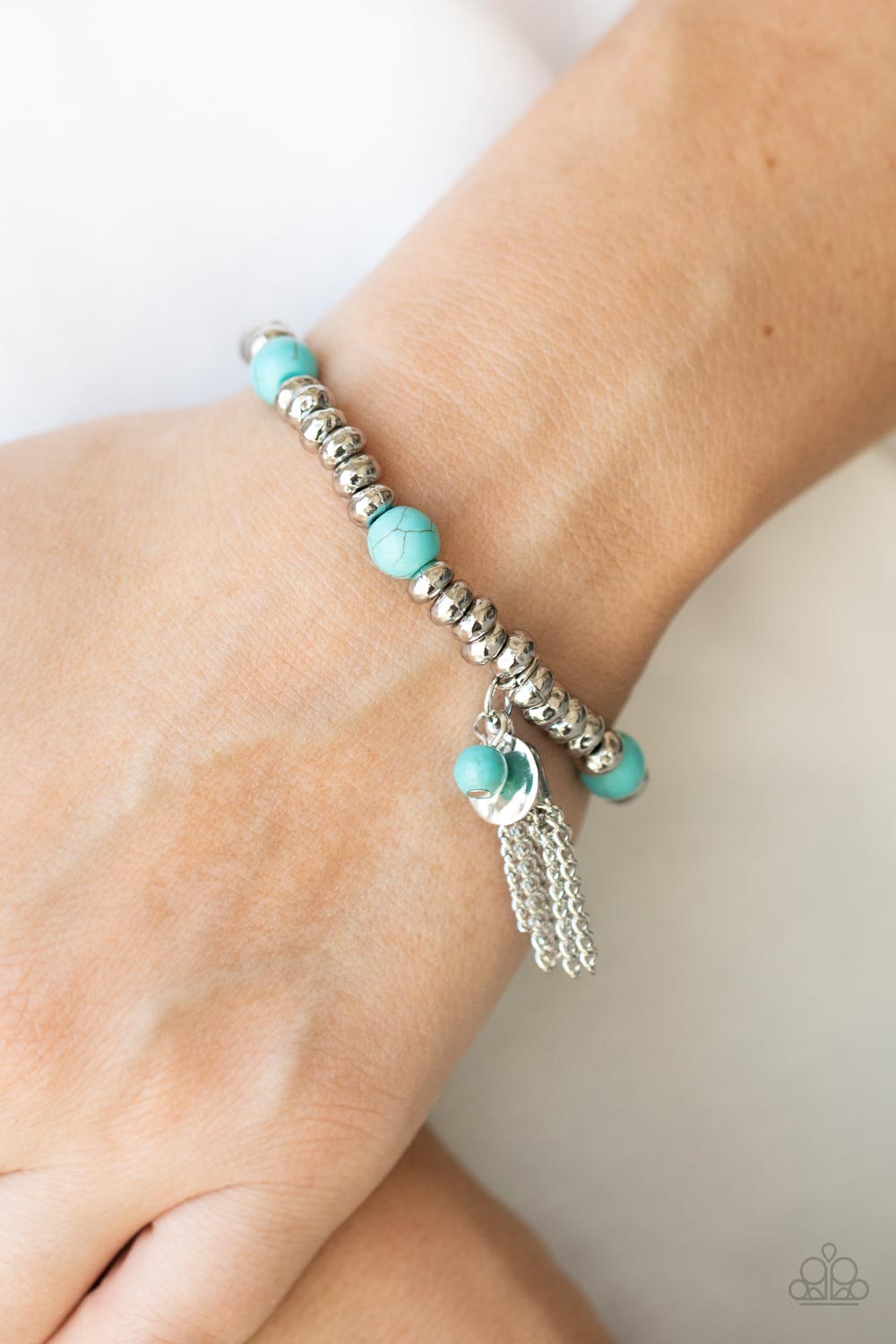 Whimsically Wanderlust - blue - Paparazzi bracelet