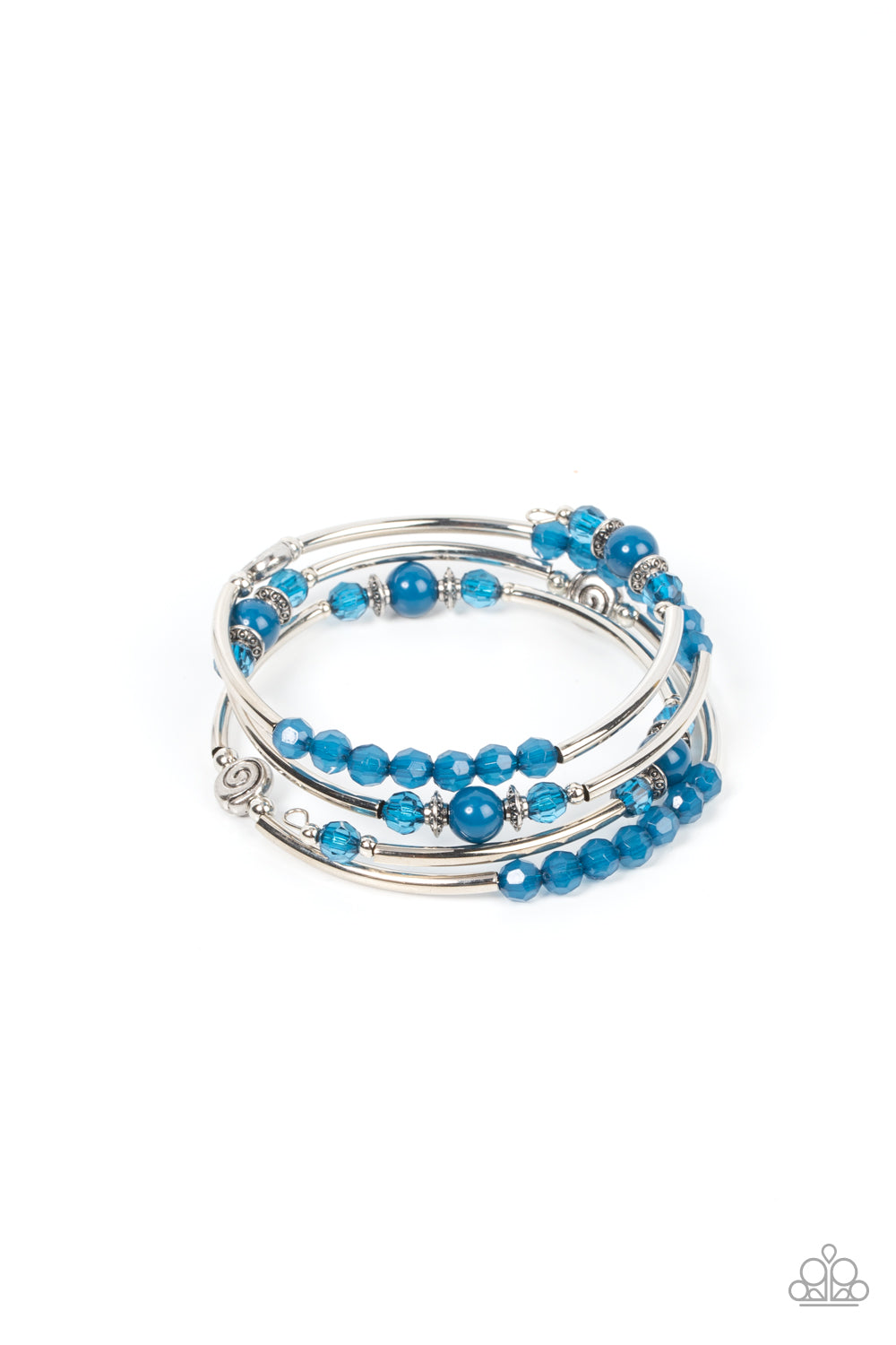 Whimsically Whirly - blue - Paparazzi bracelet