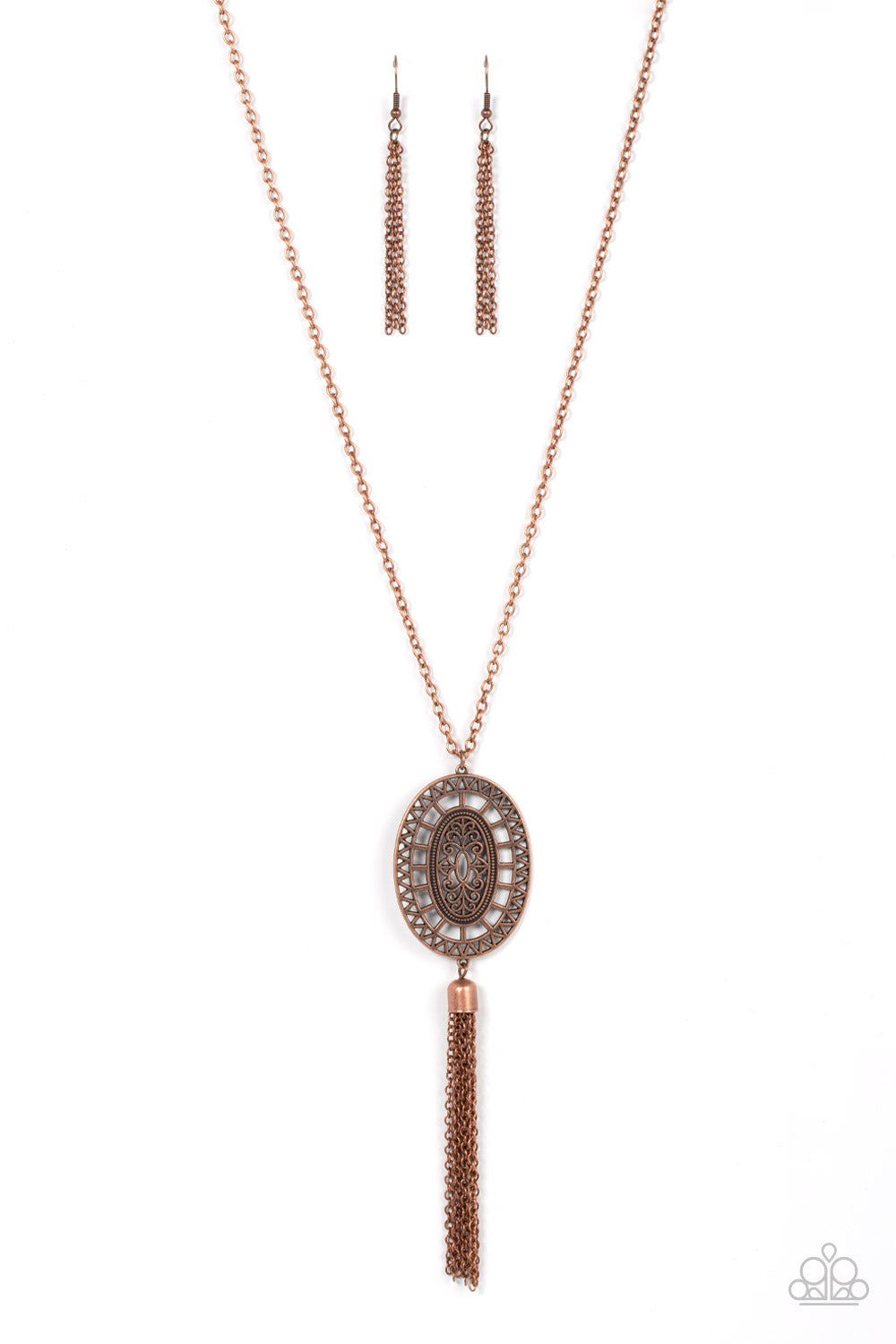 Whimsically Wistful - copper - Paparazzi necklace