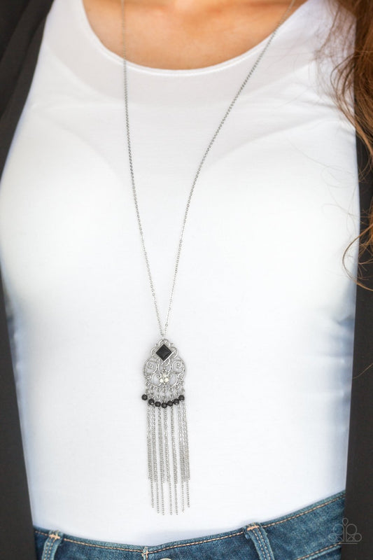 Whimsically Western - black - Paparazzi necklace