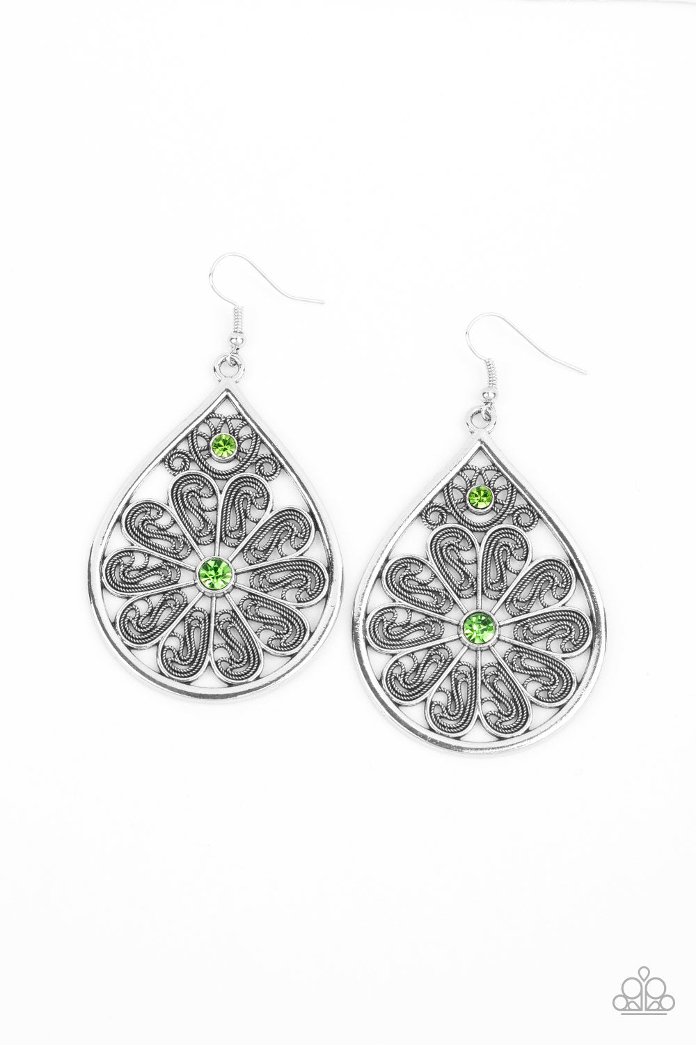 Whimsy Dreams - green - Paparazzi earrings