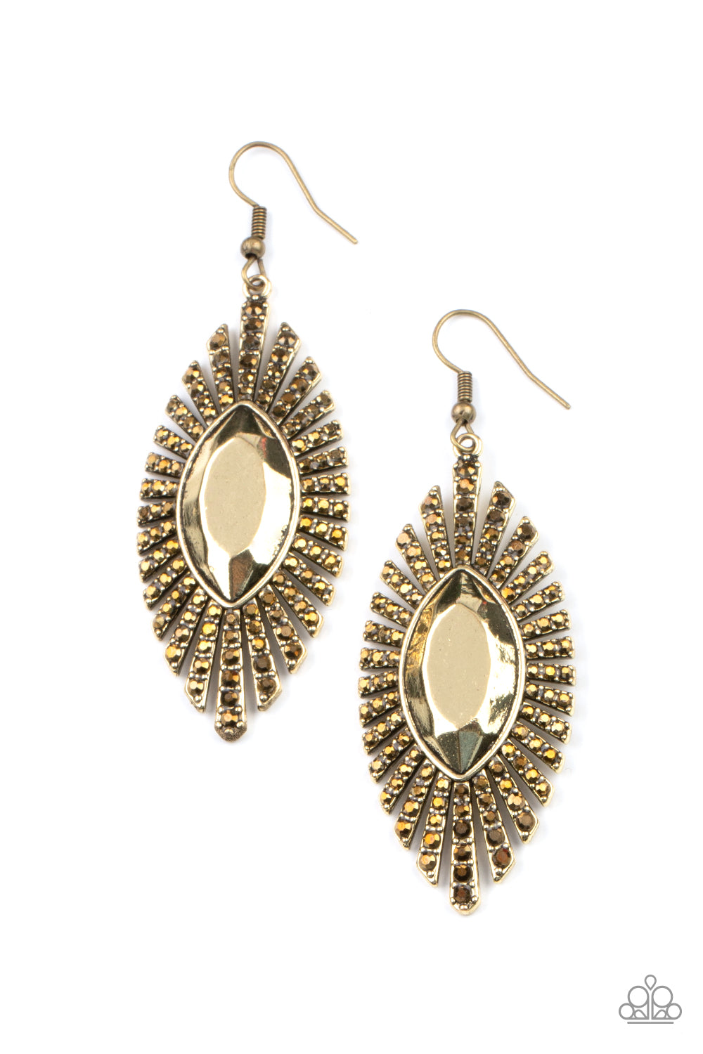 Who Is The FIERCEST Of Them All? - brass - Paparazzi earrings