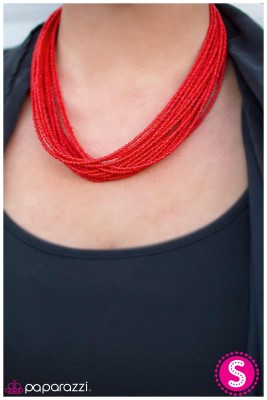 Wide Open Spaces - Red - Paparazzi necklace