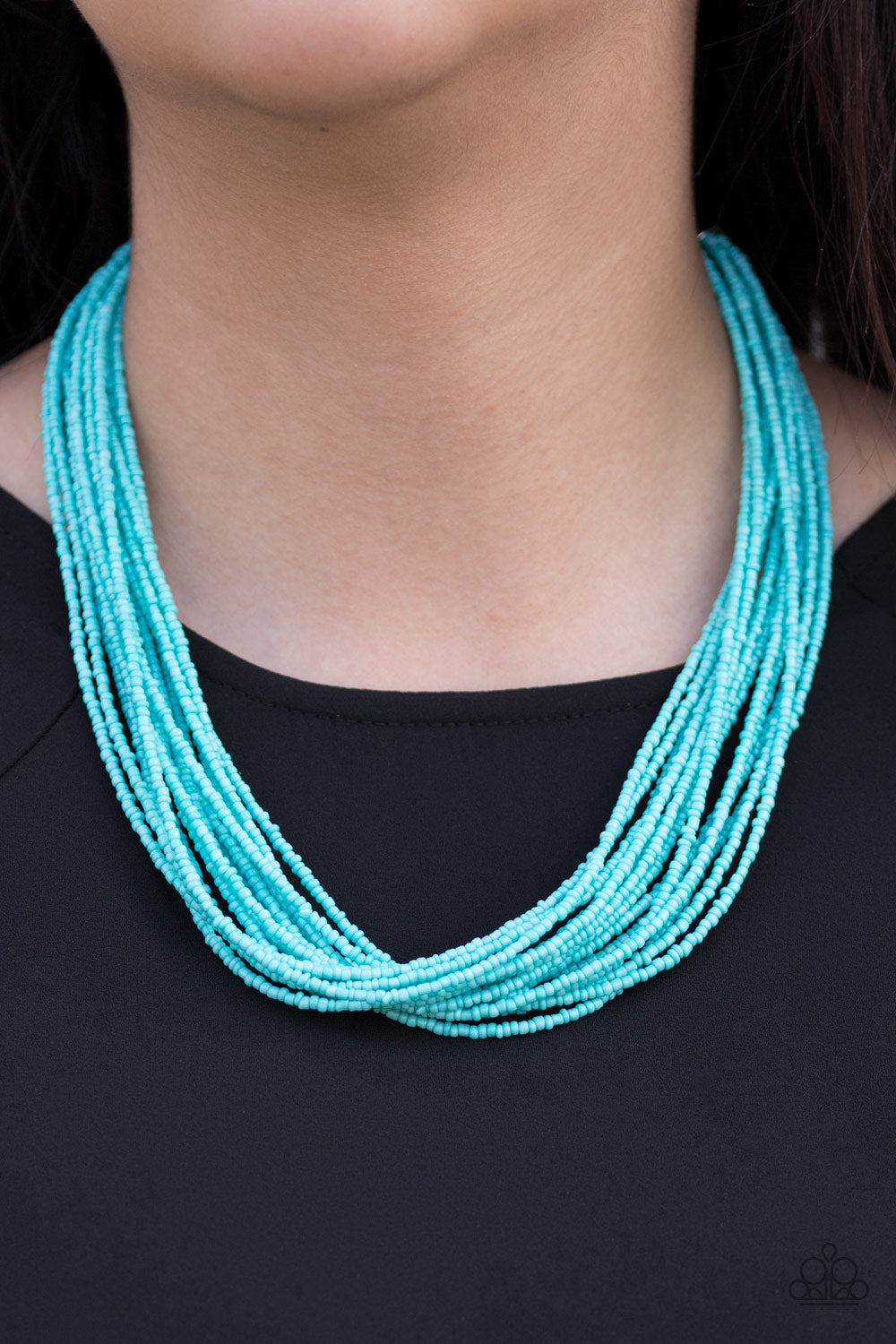 Wide Open Spaces - blue - Paparazzi necklace