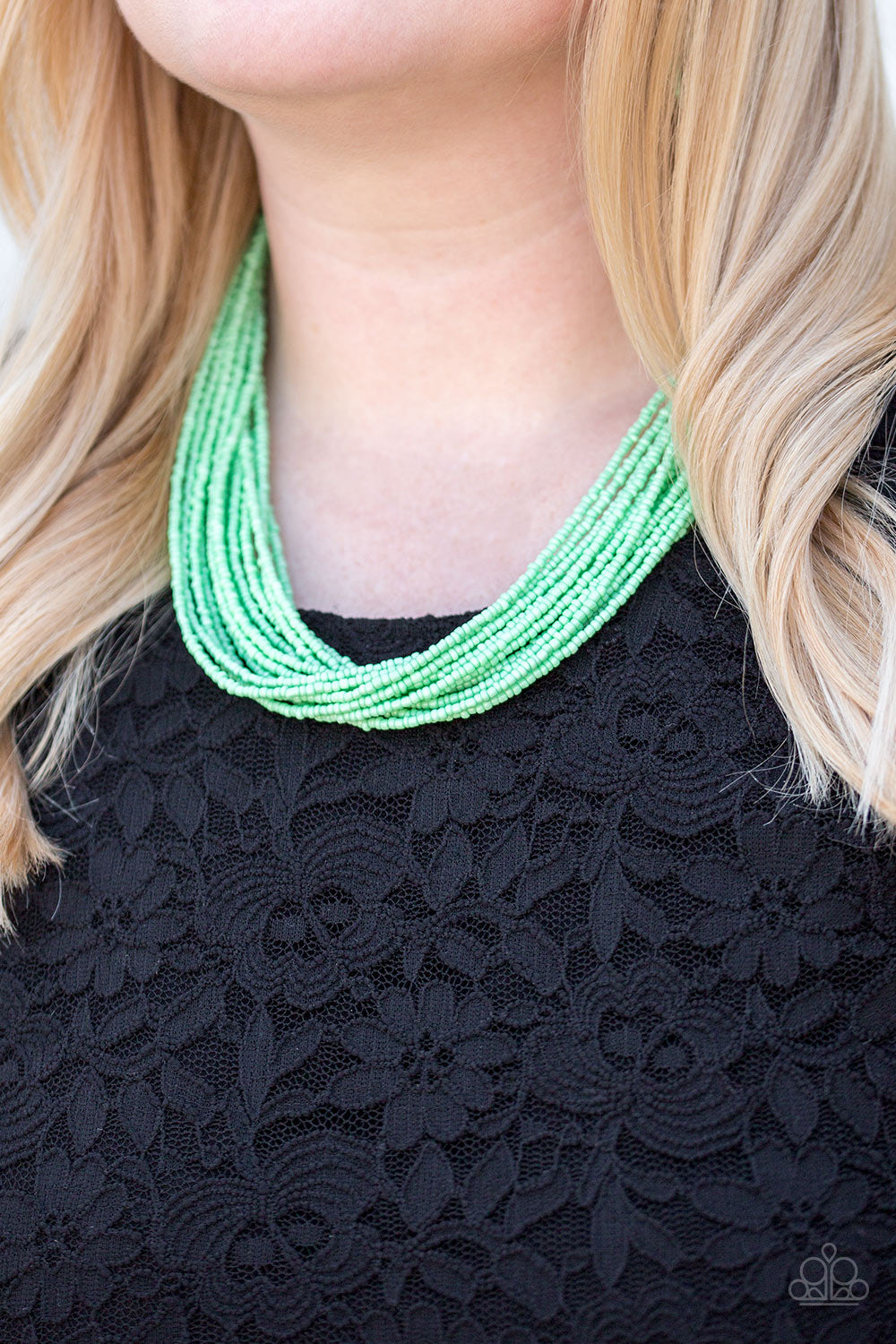 Wide Open Spaces - green - Paparazzi necklace