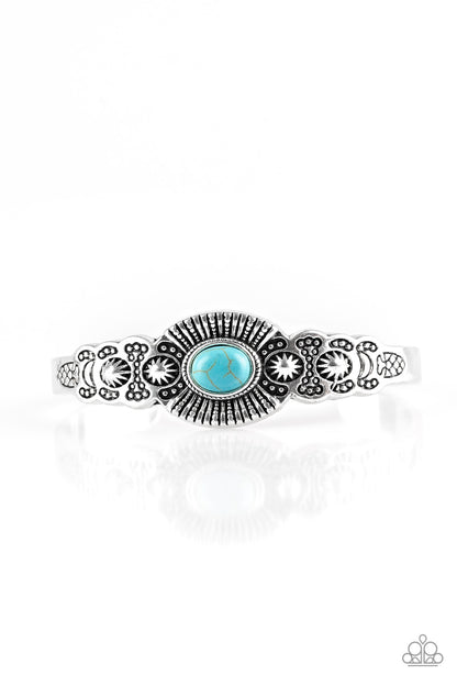 Wide Open Mesas - blue - Paparazzi bracelet