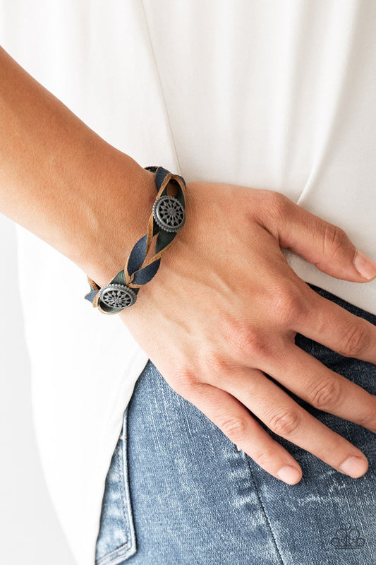 Wide Open Ranger-blue-Paparazzi bracelet