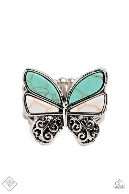 Wild Wings - blue - Paparazzi ring