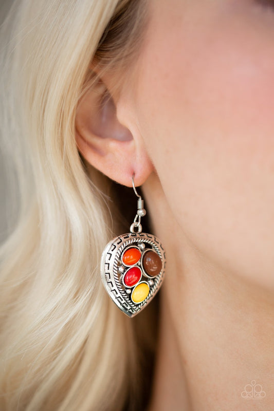 Wild Heart Wonder - multi - Paparazzi earrings