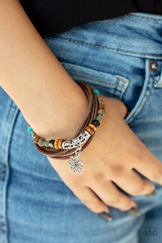 Wild Plains-green-Paparazzi bracelet