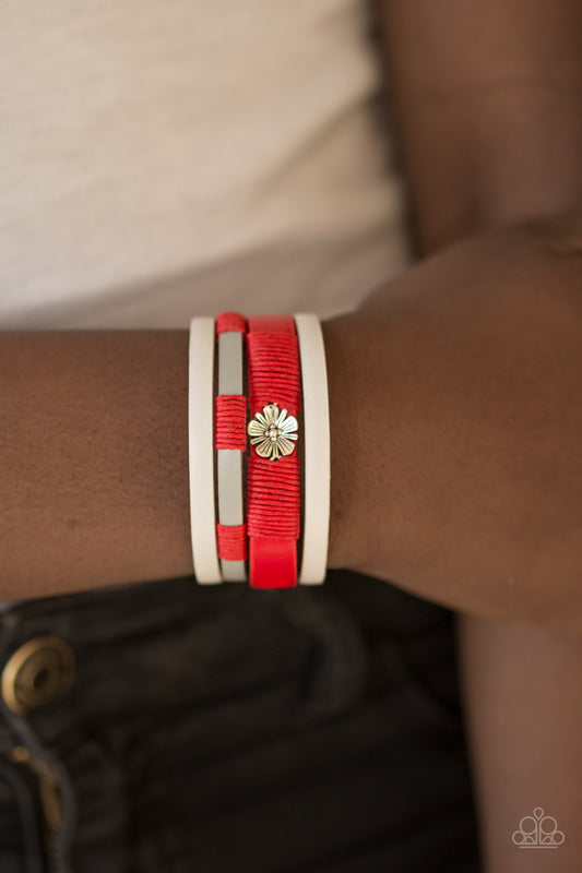 Wildflower Wanderlust - red - Paparazzi bracelet