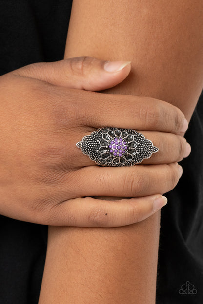 Wildly Wallflower - purple - Paparazzi ring