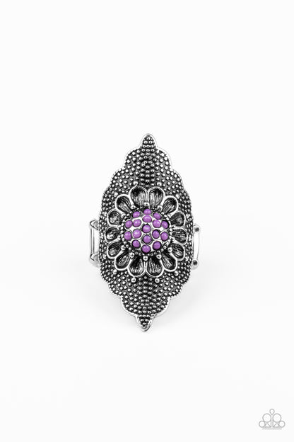 Wildly Wallflower - purple - Paparazzi ring