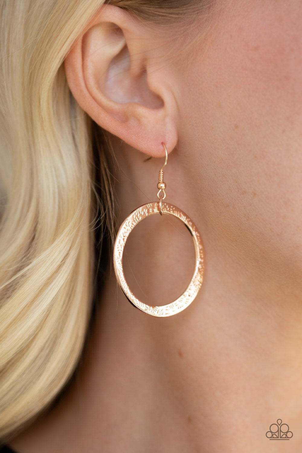 Wildly Wild-lust - rose gold - Paparazzi earrings