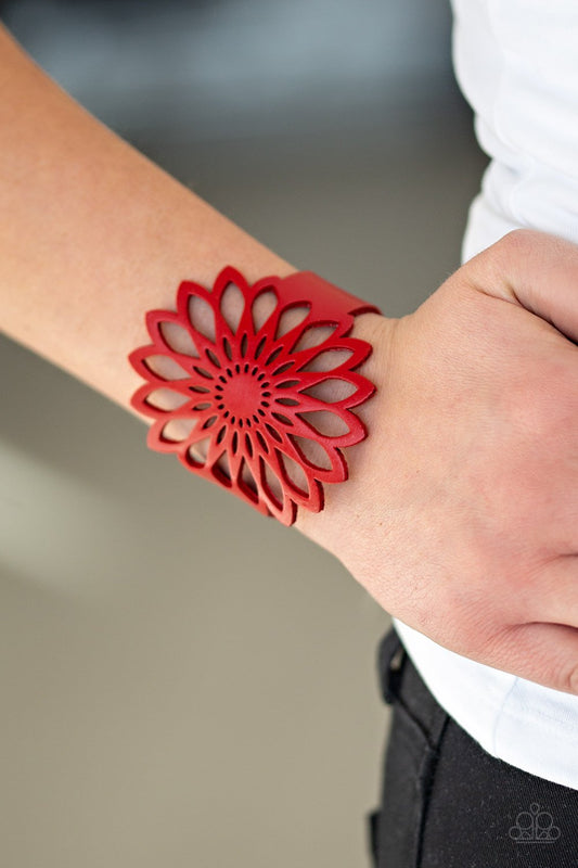 Wildly wildflower-red-Paparazzi bracelet