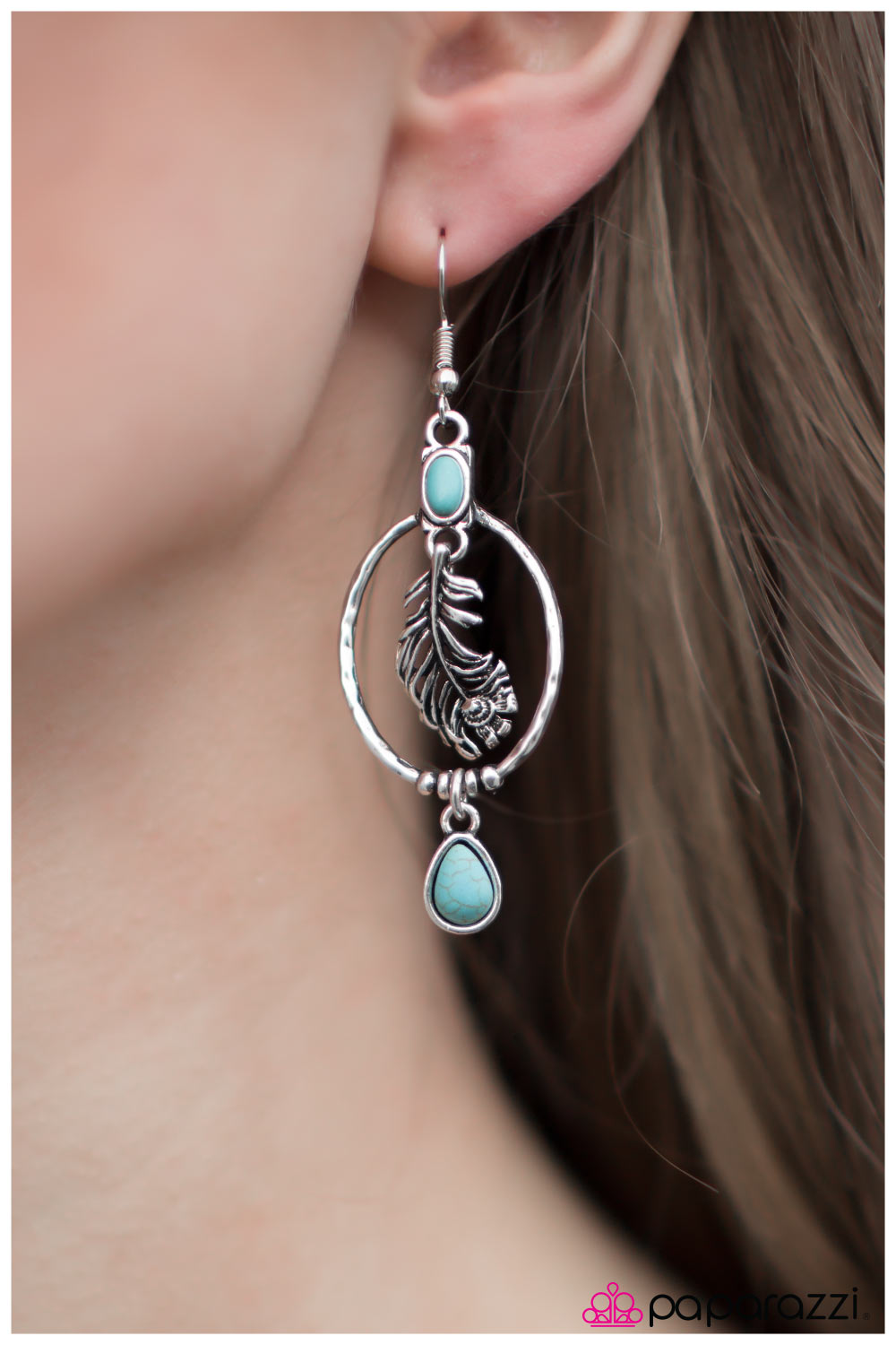 Wings Are Made To Fly - Blue - Paparazzi earrings