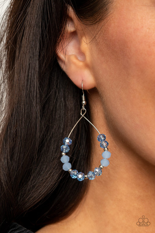 Wink Wink - blue - Paparazzi earrings