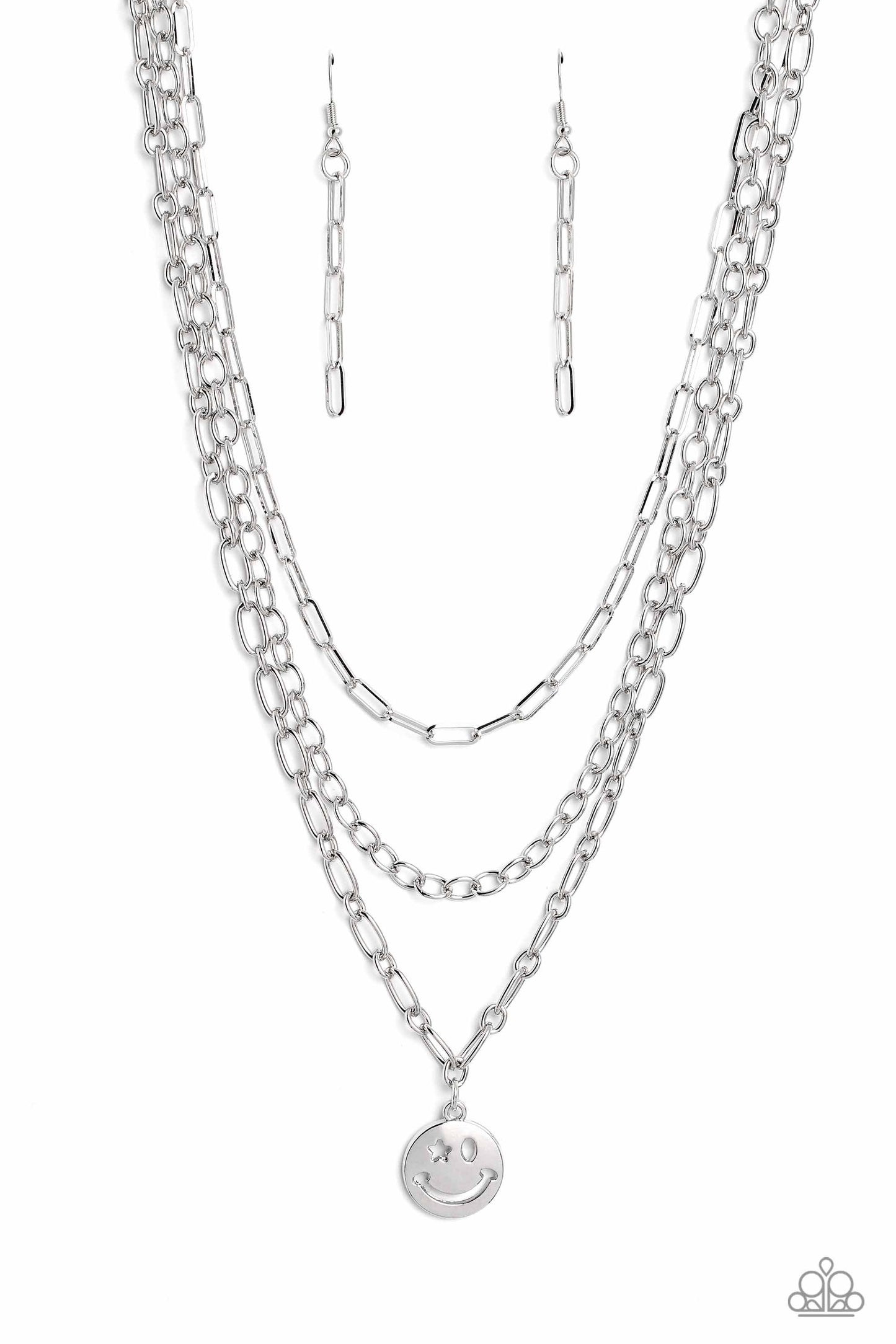 Winking Wanderer - silver - Paparazzi necklace