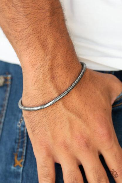 Winning-black-Paparazzi mens bracelet