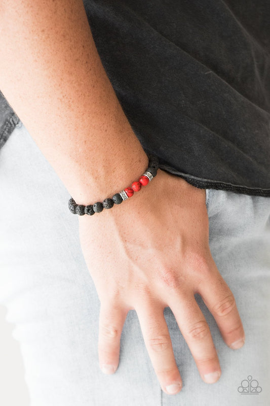 Wisdom - red - Paparazzi bracelet