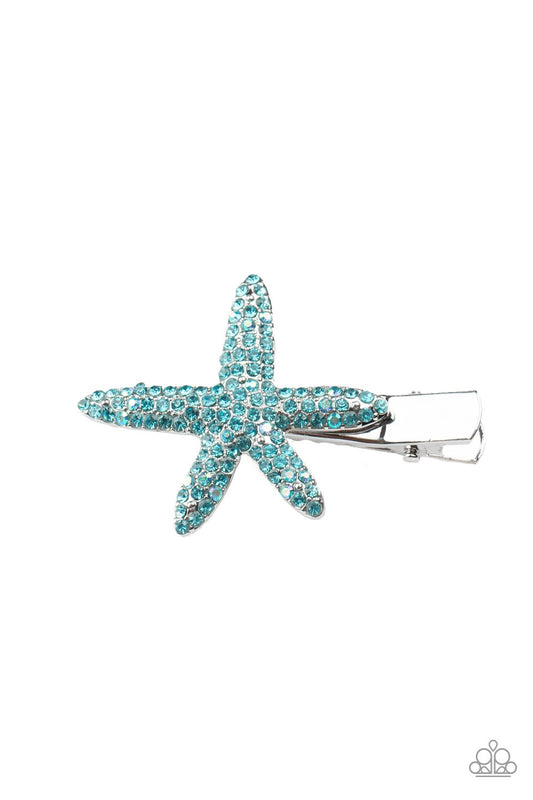 Wish On A STARFISH - blue - Paparazzi hair clip