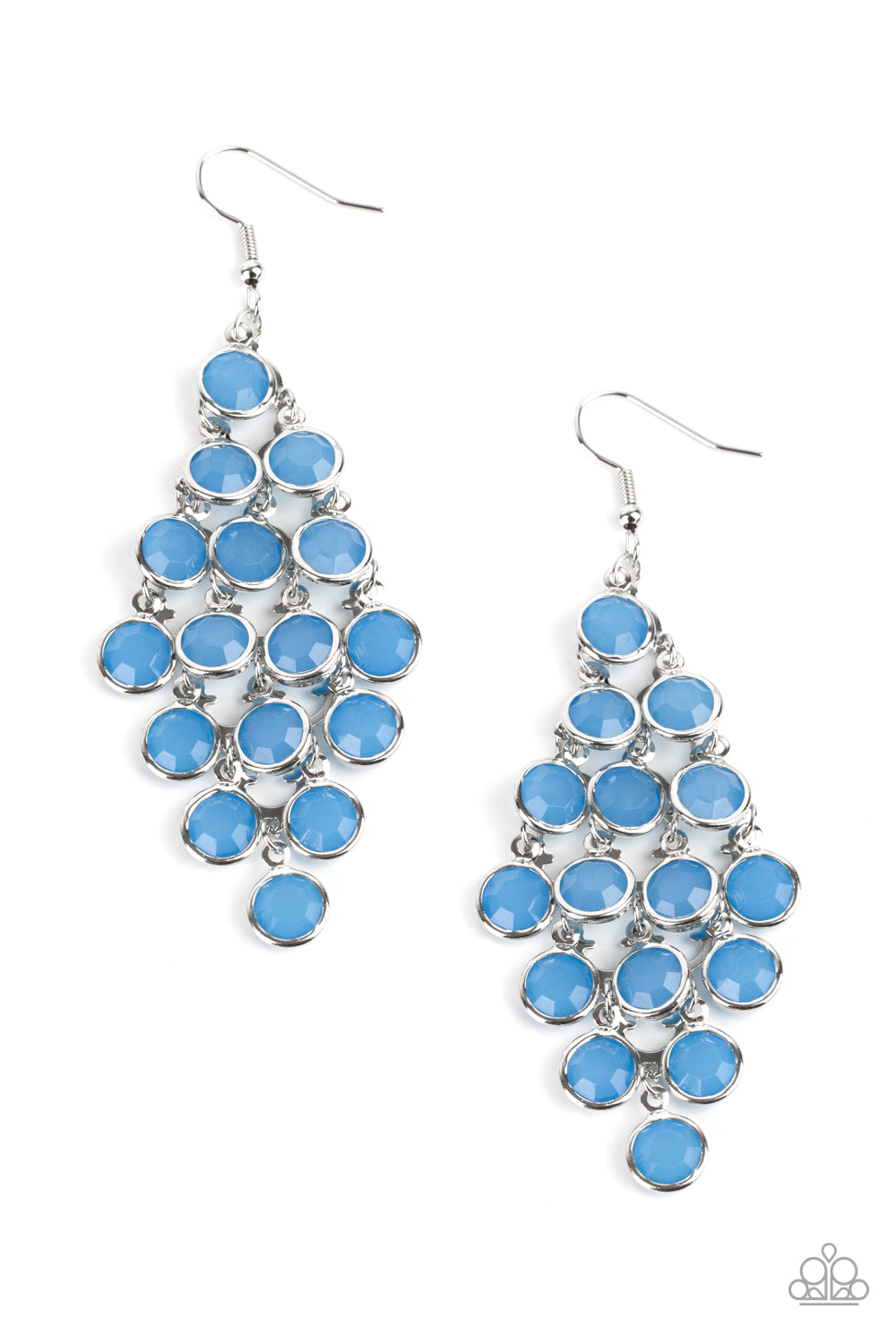 With All DEW Respect - blue - Paparazzi earrings