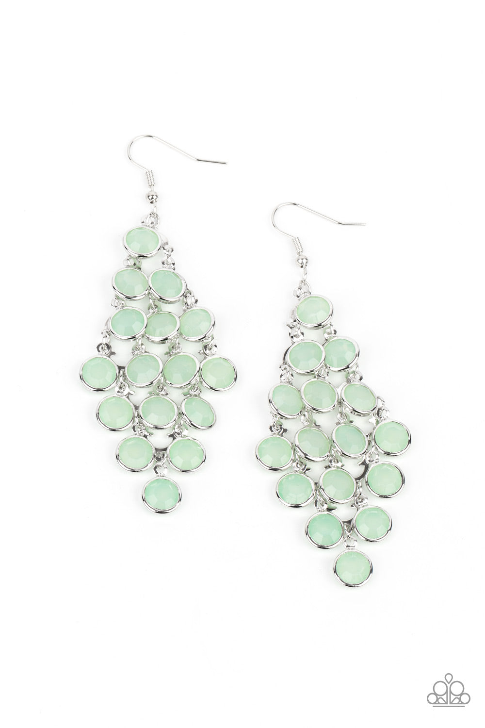 With All DEW Respect - green - Paparazzi earrings