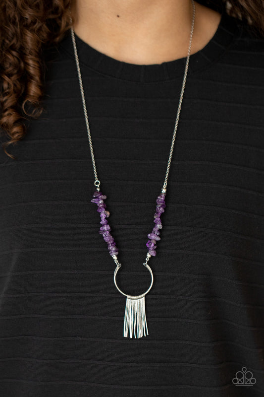 With Your ART and Soul - purple - Paparazzi necklace