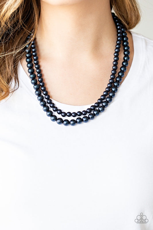 Woman of the Century-blue-Paparazzi necklace