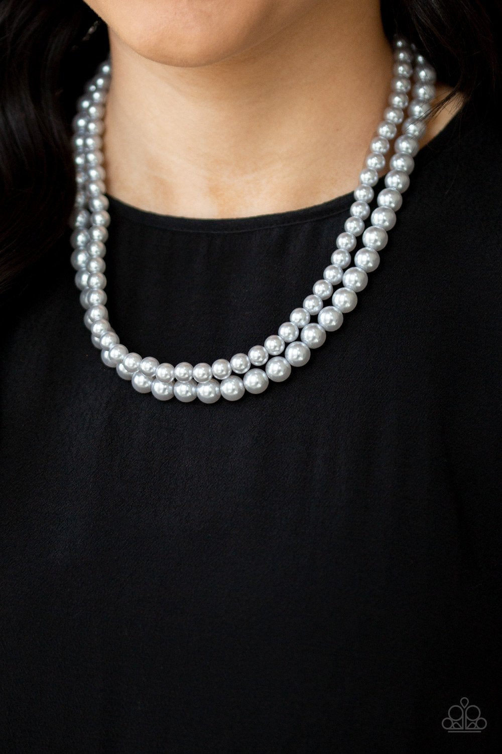 Woman of the Century-silver-Paparazzi necklace