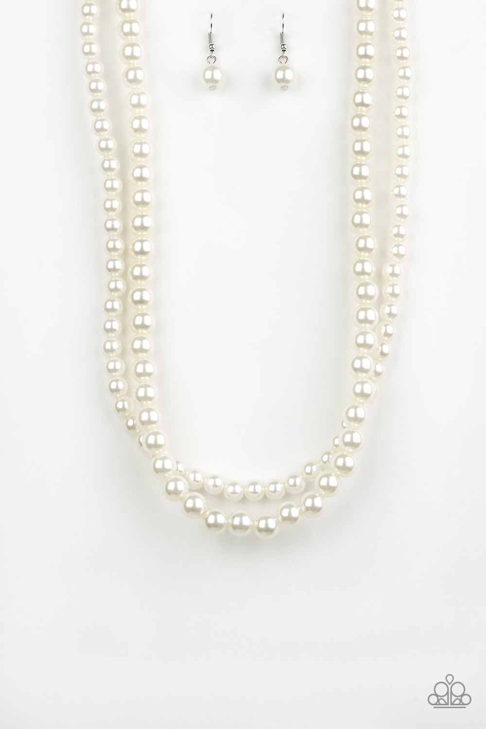 Woman of the Century - white - Paparazzi necklace