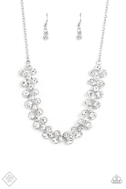 Won The Lottery - white - Paparazzi necklace