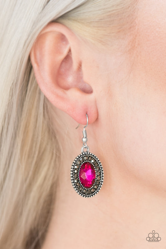 Wonderfully West Side Story - pink - Paparazzi earrings