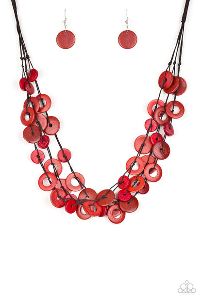 Wonderfully Walla Walla - red - Paparazzi necklace