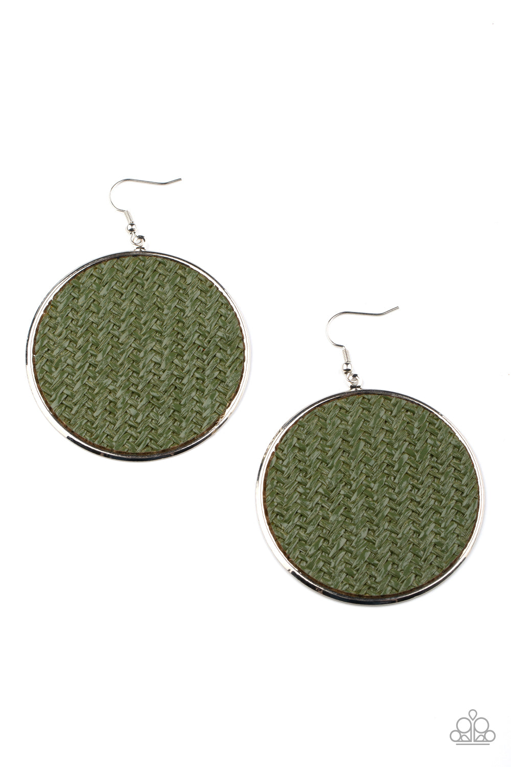 Wonderfully Woven - green - Paparazzi earrings