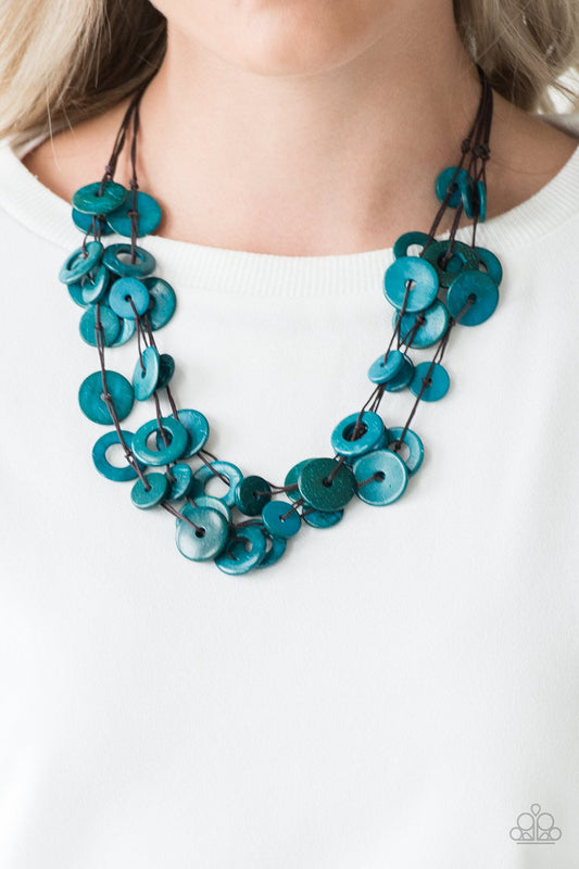 Wonderfully Walla Walla - blue - Paparazzi necklace