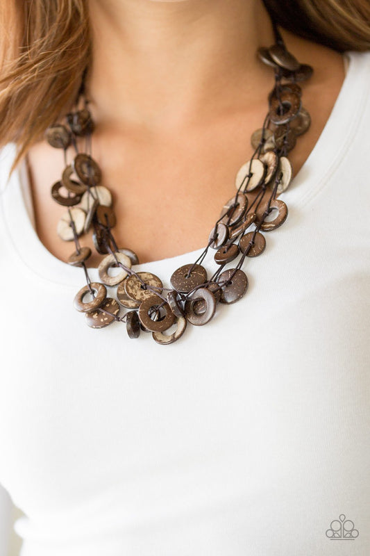 Wonderfully Walla Walla - brown - Paparazzi necklace