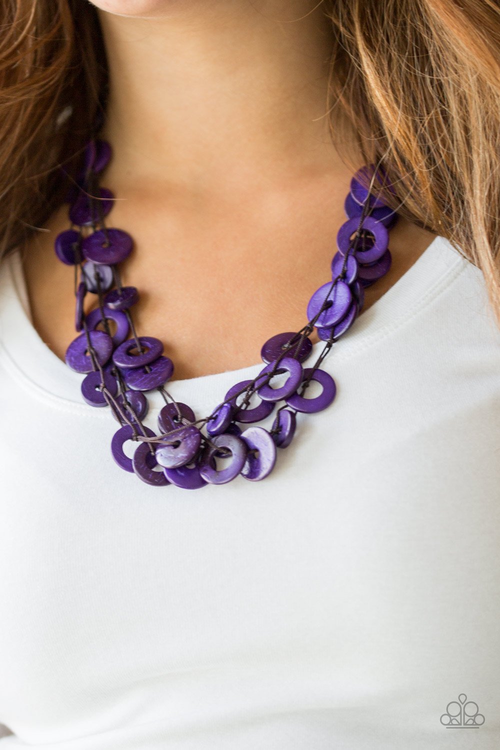 Wonderfully Walla Walla-purple-Paparazzi necklace