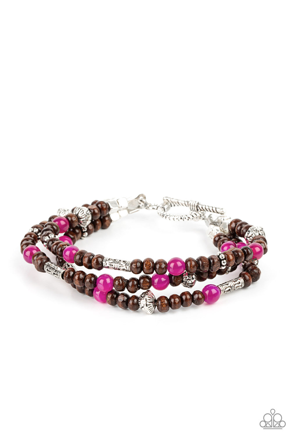 Woodsy Walkabout - pink - Paparazzi bracelet