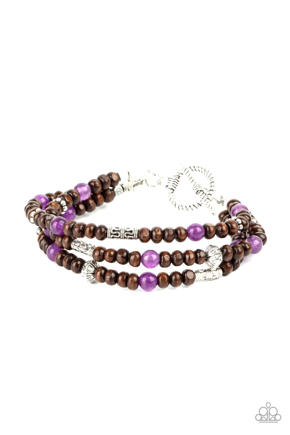 Woodsy Walkabout - purple - Paparazzi bracelet