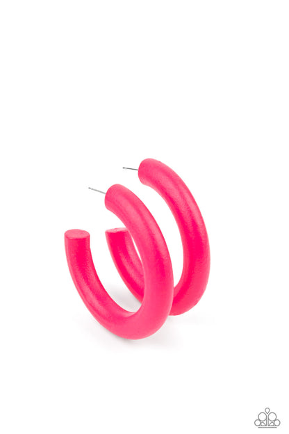 Woodsy Wonder - pink - Paparazzi earrings