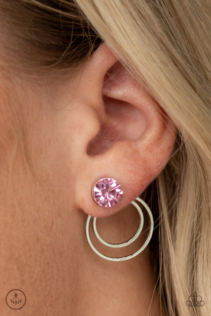 Word Gets Around - pink - Paparazzi earrings